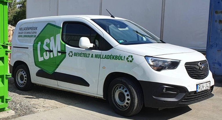 LSM hulladékeldolgozó gép szervizautó